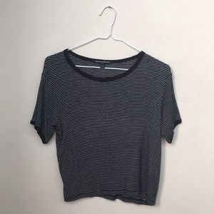 Striped black and white t shirt